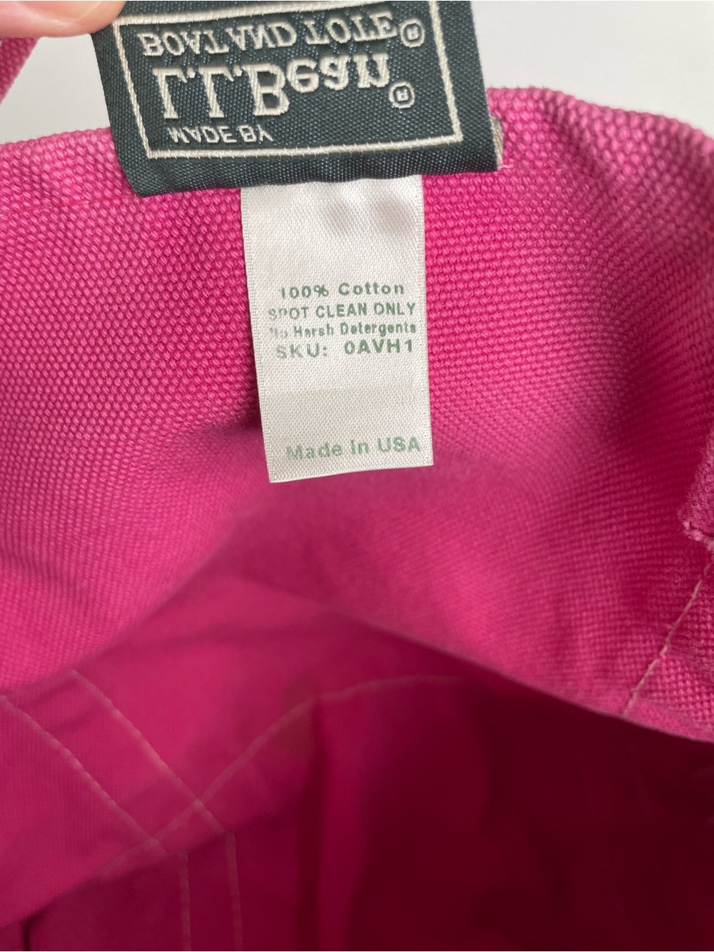 Vintage 90s Y2K L.L. Bean Medium Boat & Tote, Colorblock Pink Purple Orange Teal - Picture 8 of 10